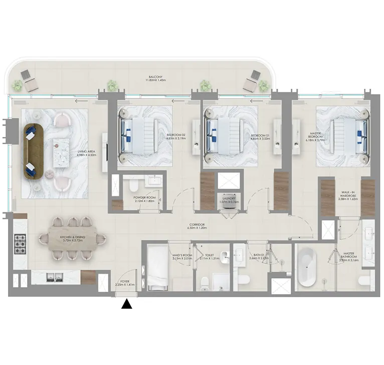 3 bedroom Apartments