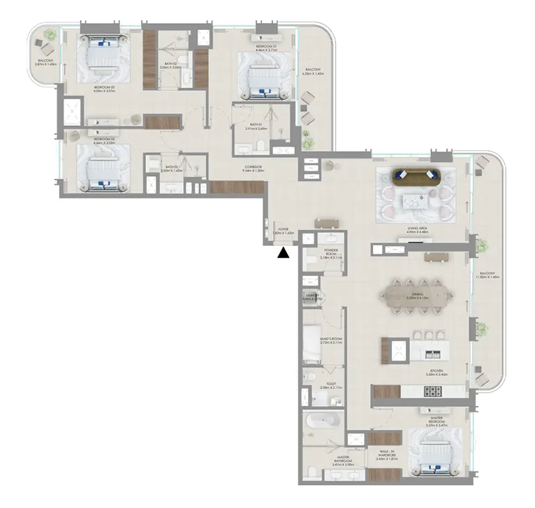 4 bedroom Apartments